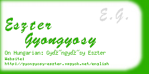 eszter gyongyosy business card